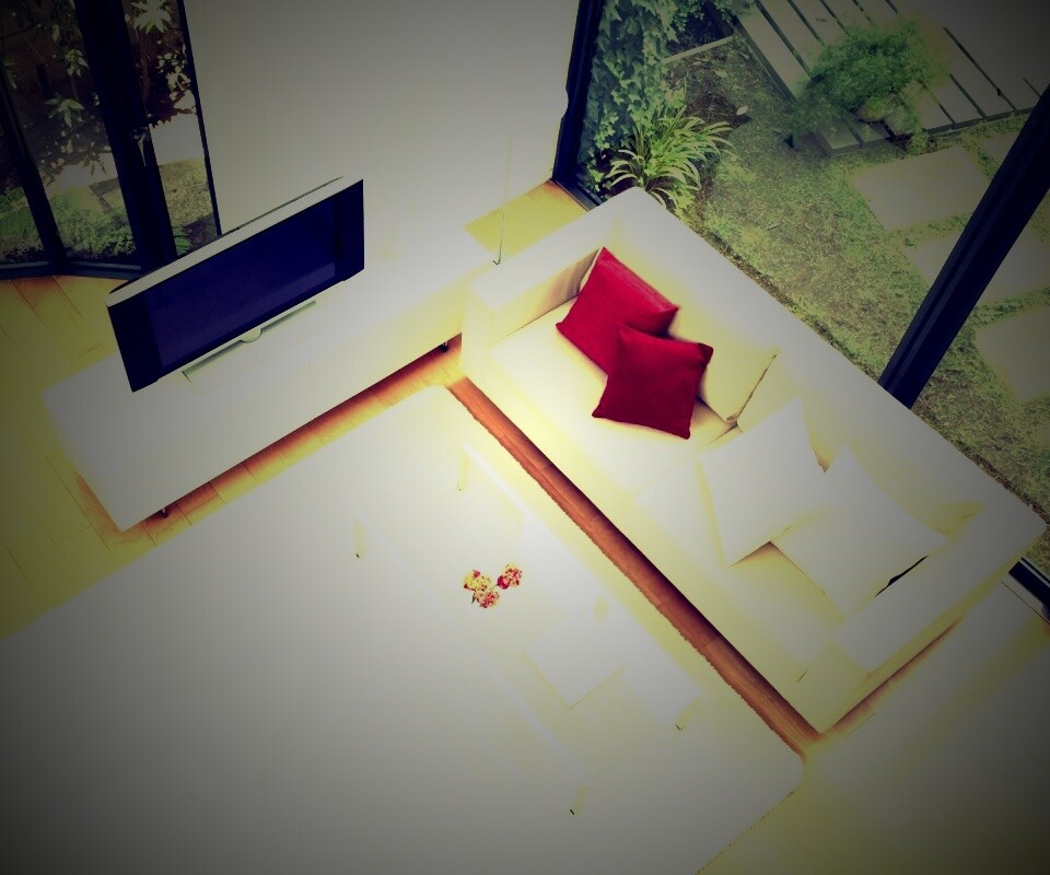 Комната сверху обои