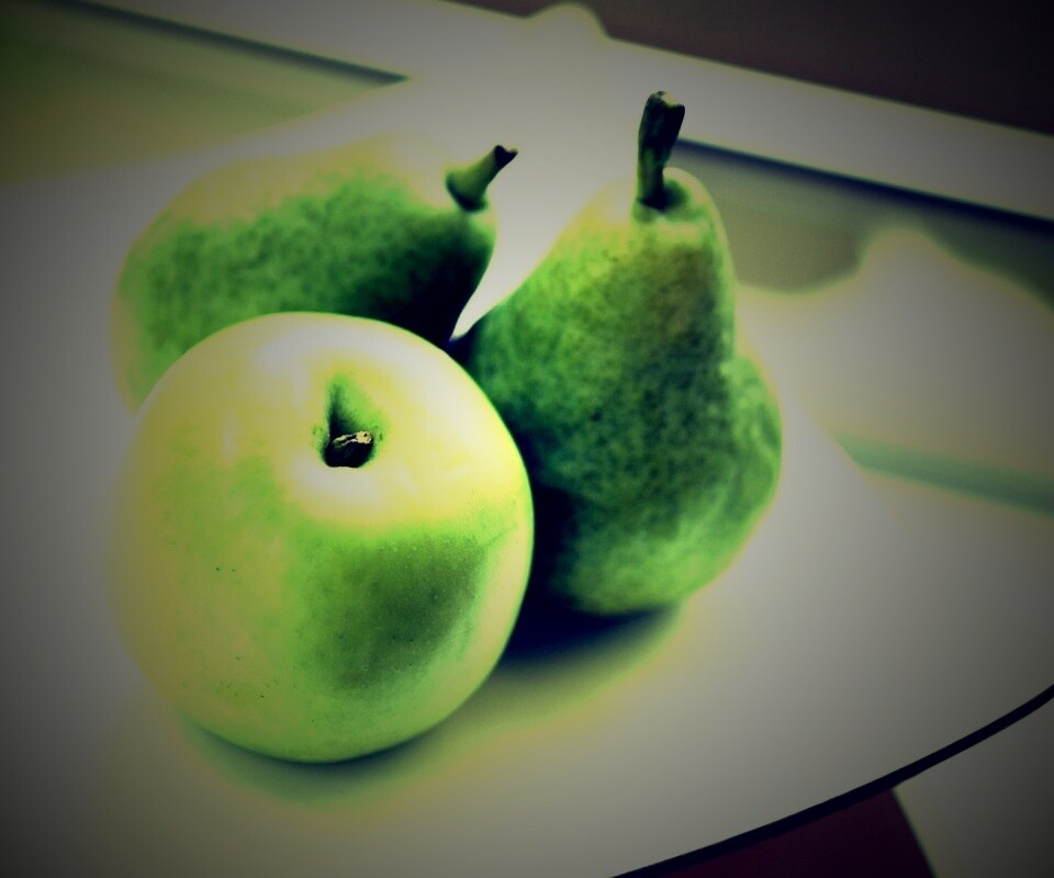 Яблоко и груши обои