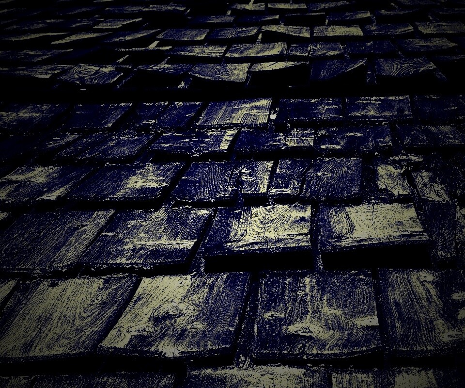 Деревянная крыша обои