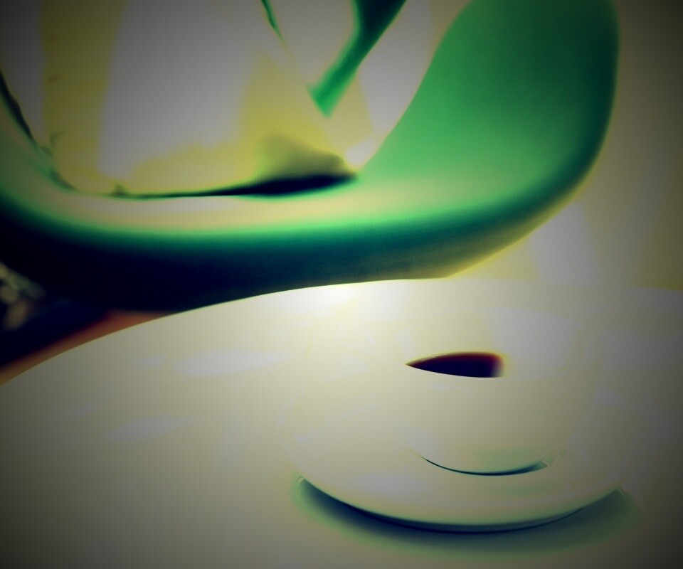 Чашка утреннего кофе обои