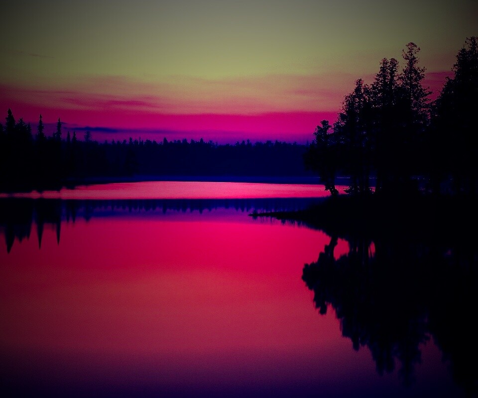 Вечерний пейзаж обои