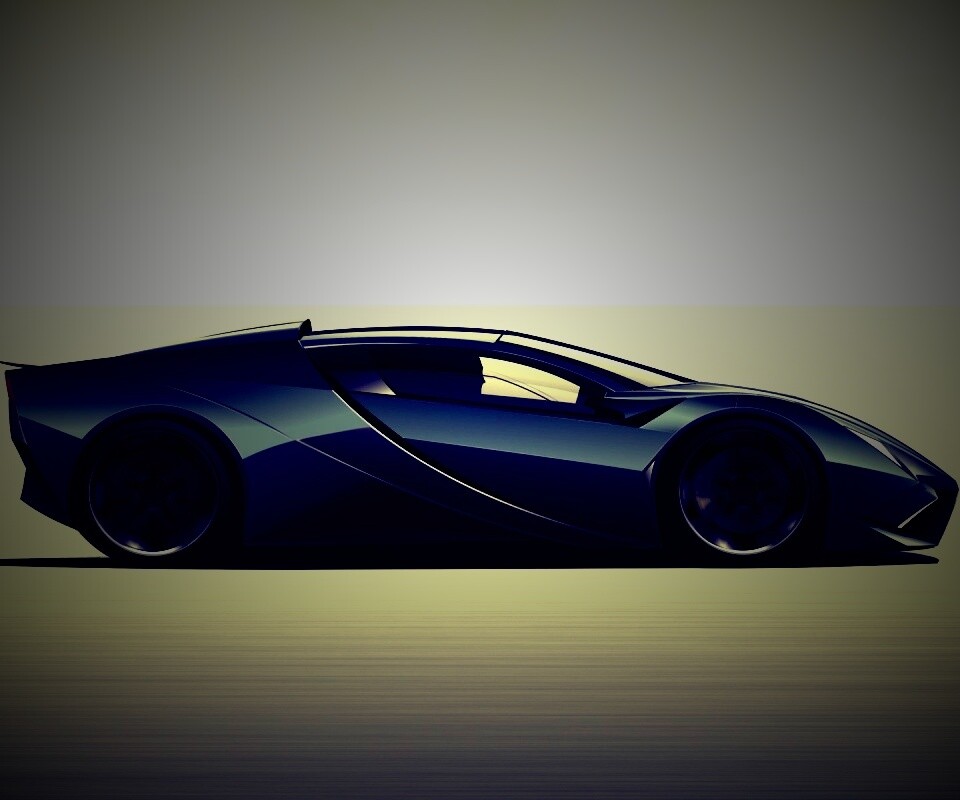 Скетч lamborghini  обои