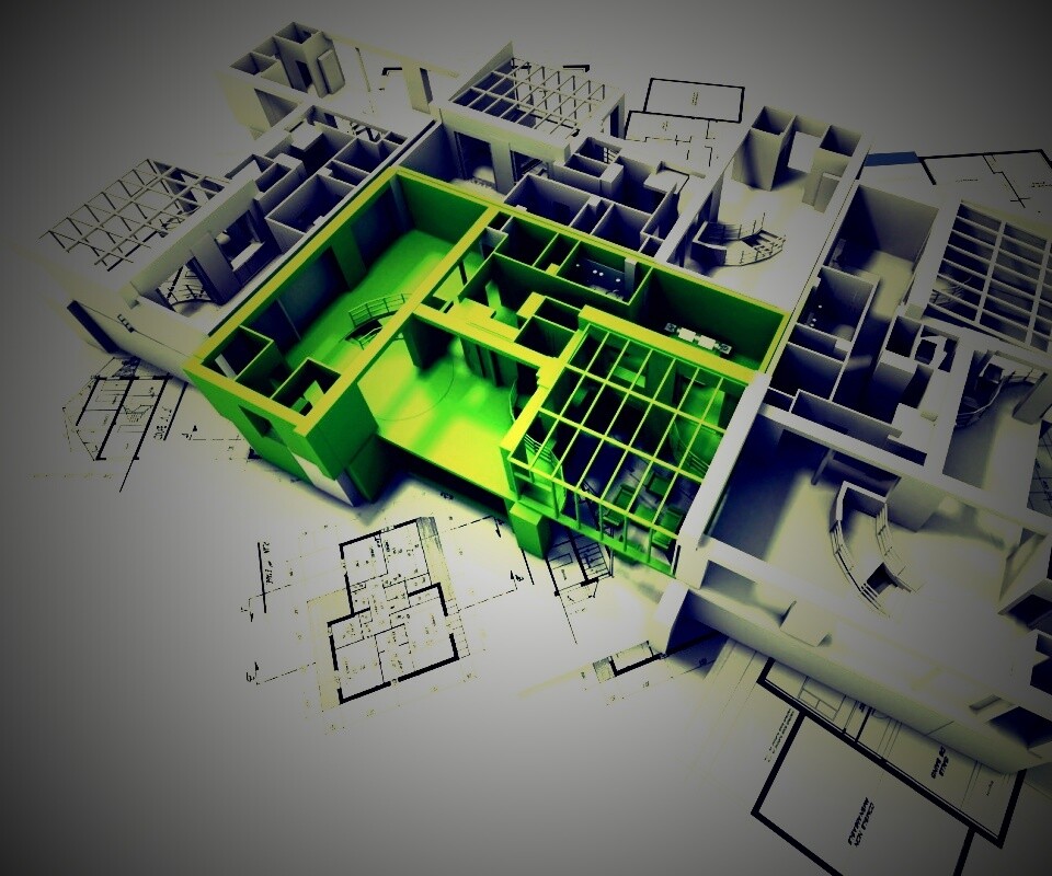 Макет дома обои