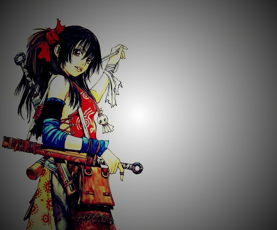 Девушка с мечом из Dangu обои