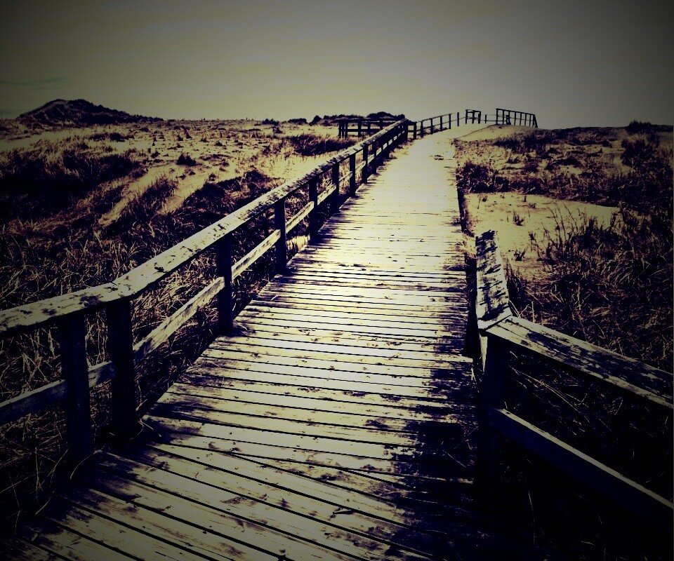 Деревянная дорога обои