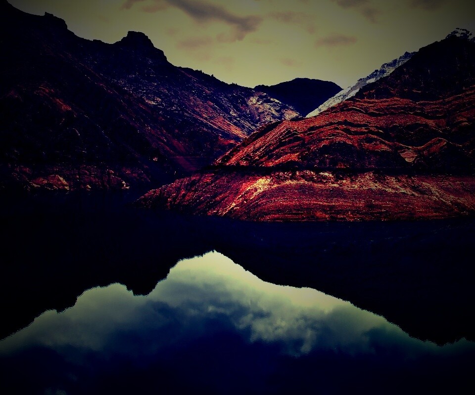 Горное озеро обои