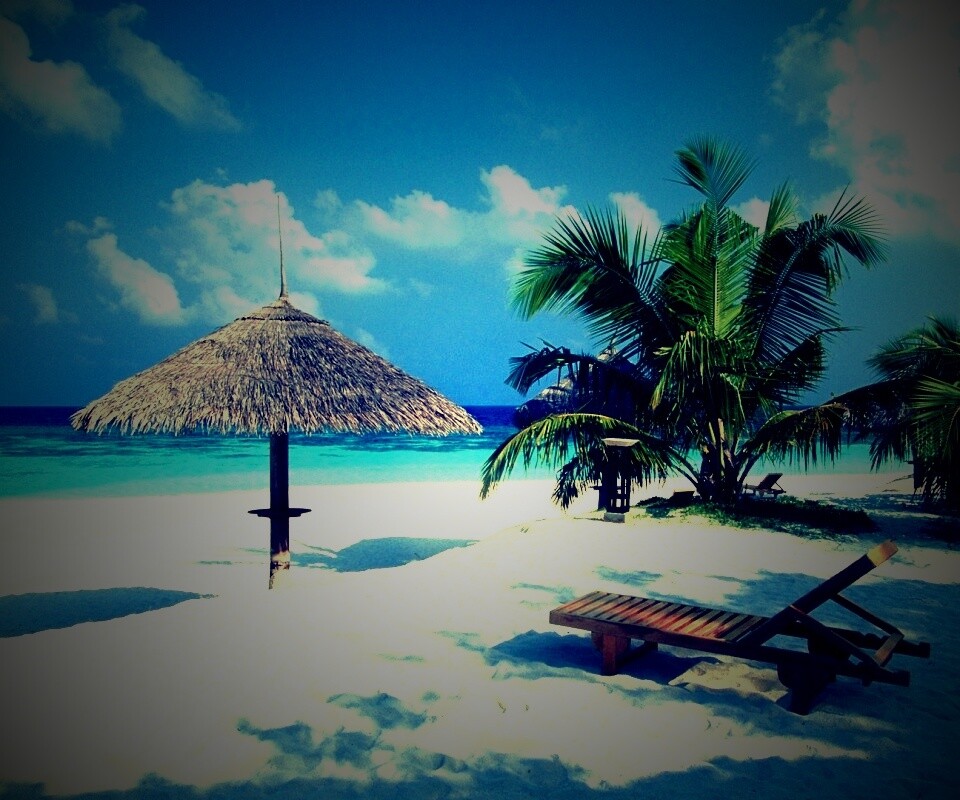 Рай на мальдивах обои