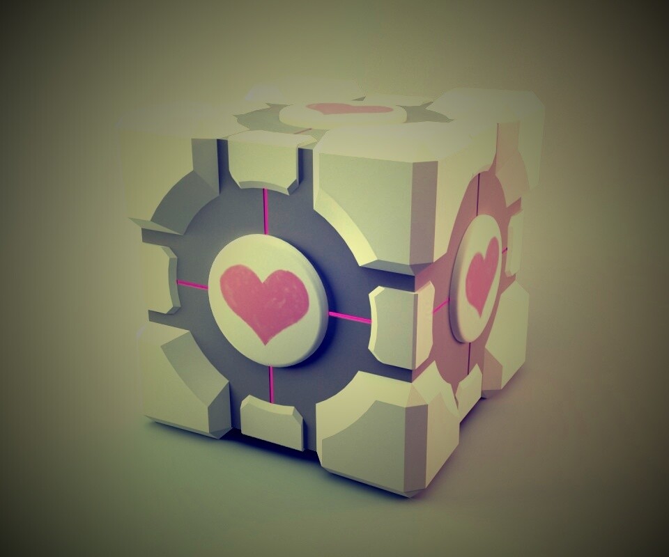 Взвешенный куб-компаньон обои