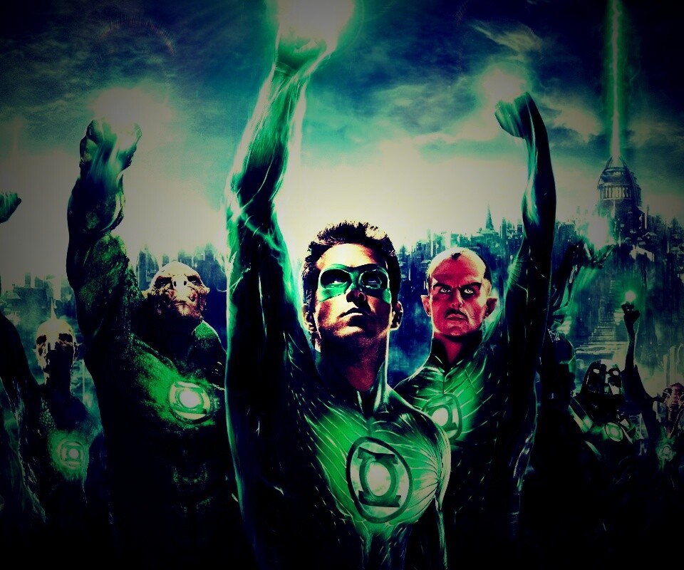 Зеленый фонарь обои