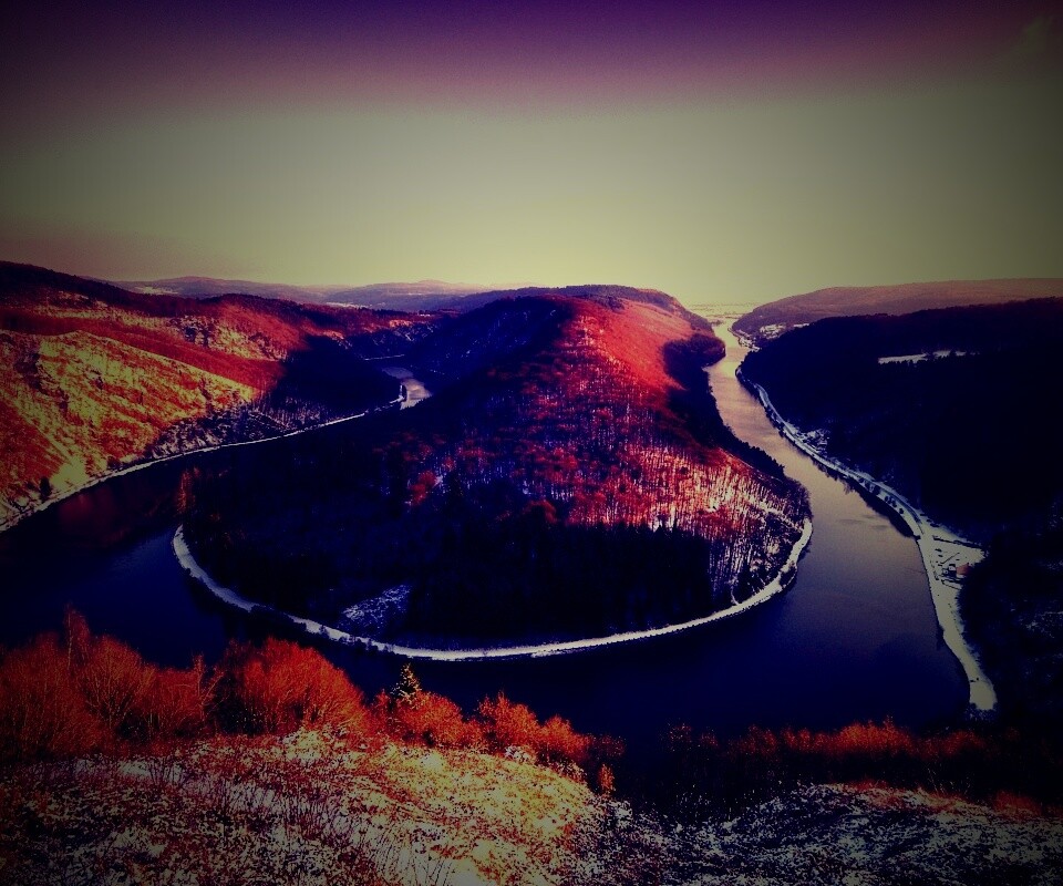 Изгиб реки обои