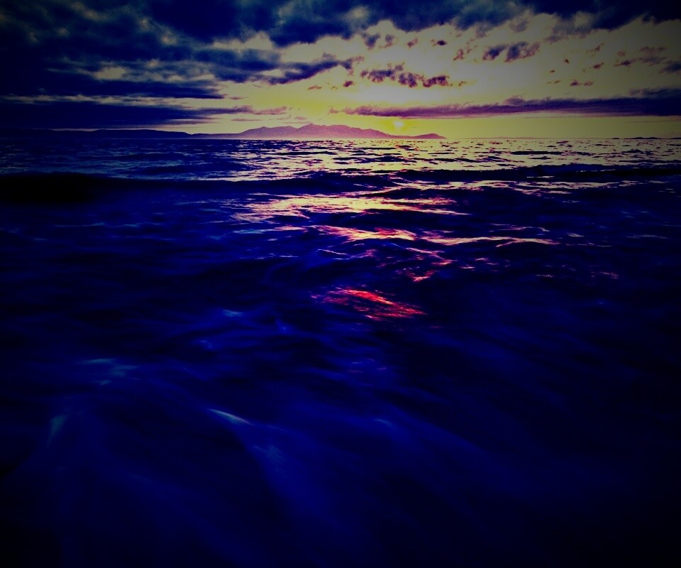 Красивый горизонт на море обои