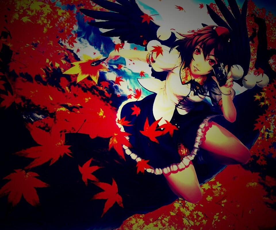 Девушка с фотоаппаратом обои