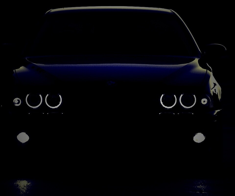 Чёрный BMW обои