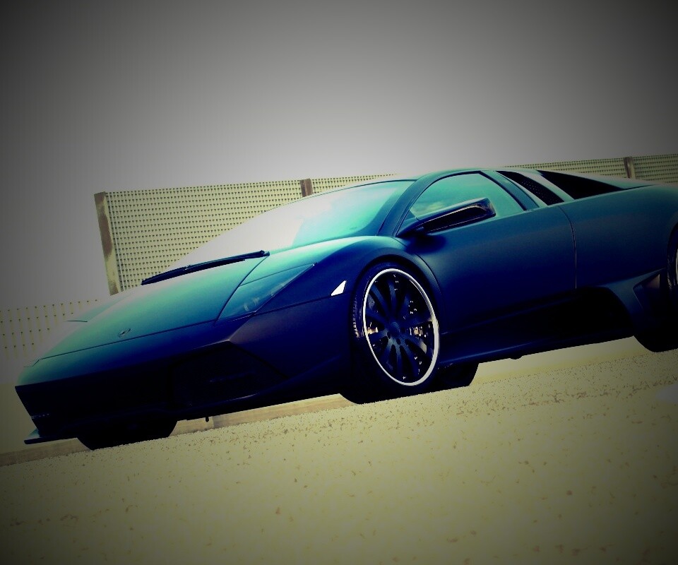 Lamborghini Reventon черного цвета обои