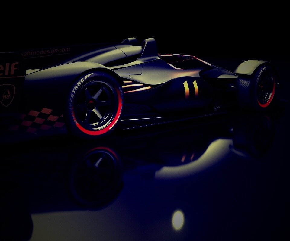 Болид Lamborghini обои