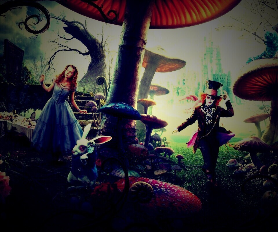 Алиса в стране чудес обои