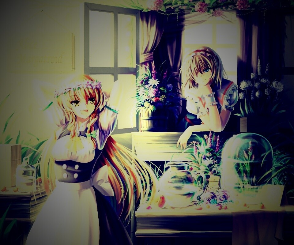 Анимешное утро обои