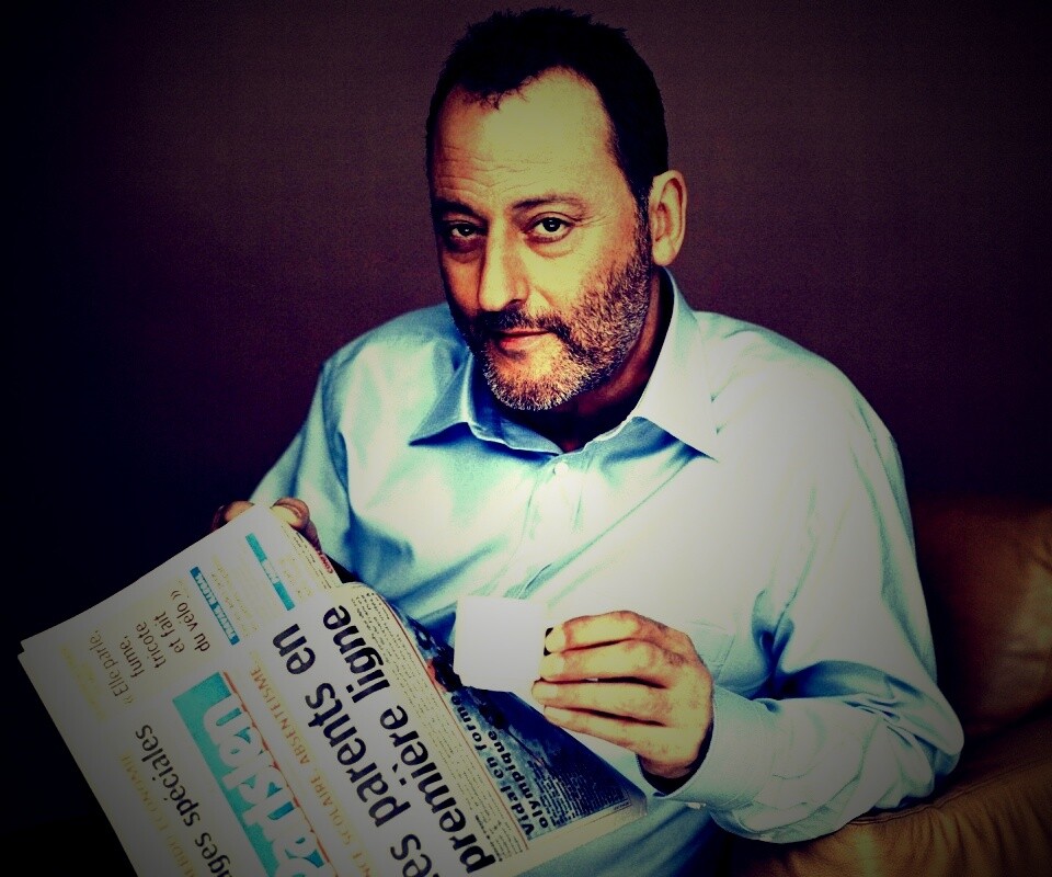 Жан рено пьет кофе обои