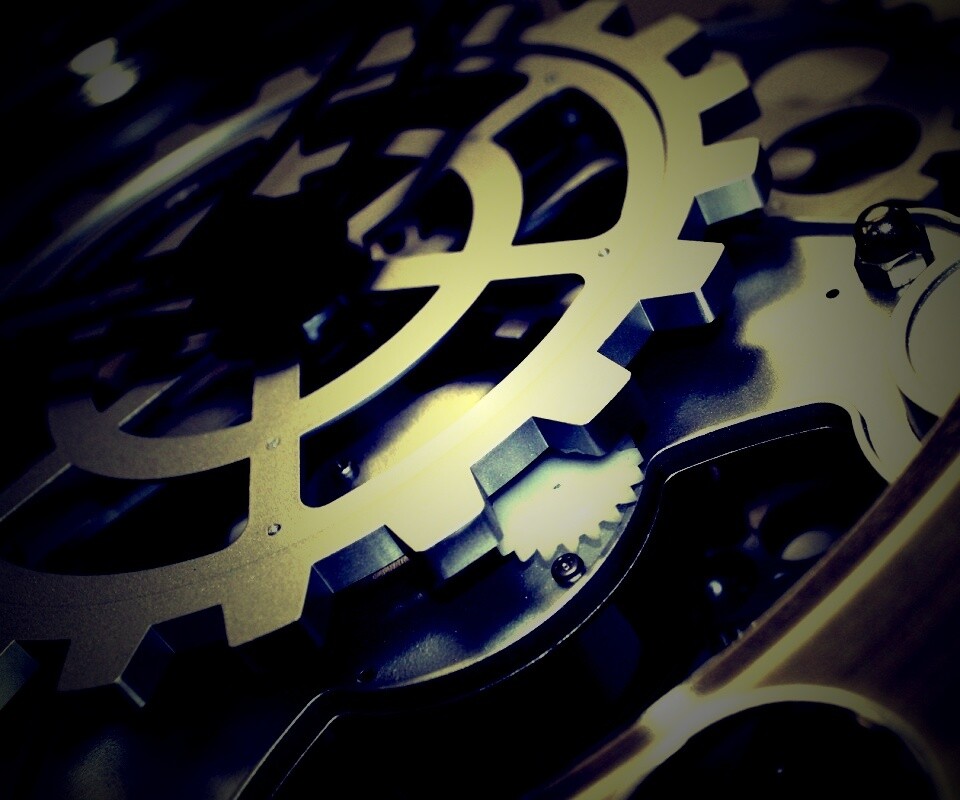 Механизм часов обои