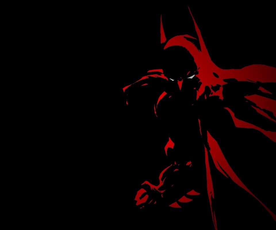 Красный Бэтмен обои
