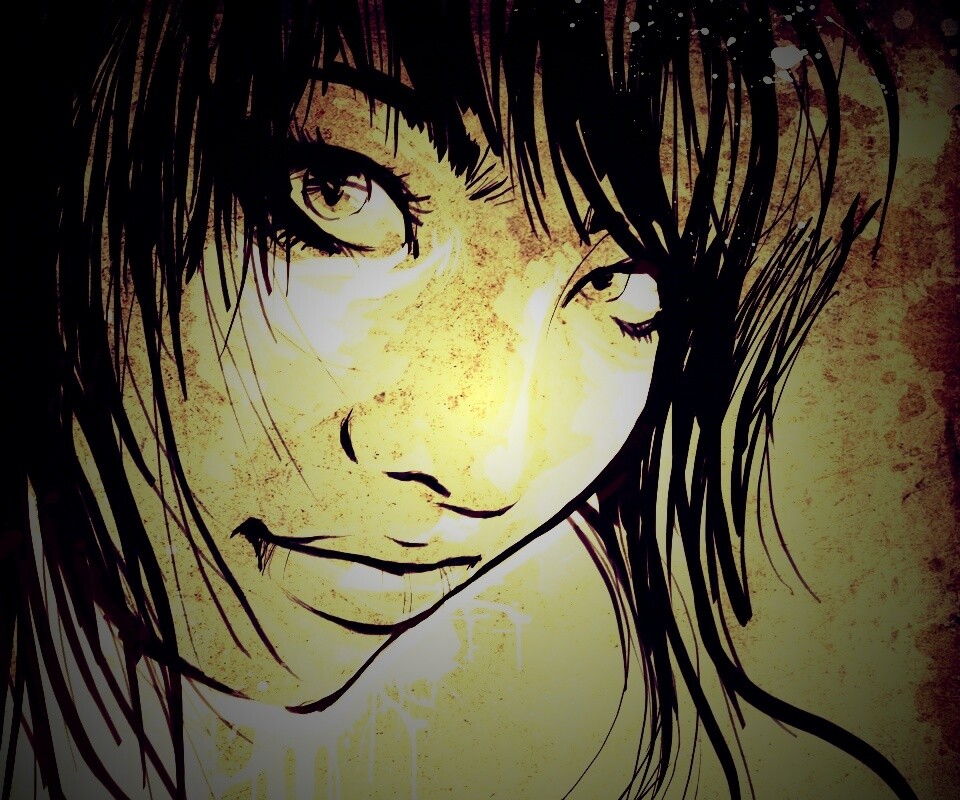 Оригинальный портрет азиатской девушки обои