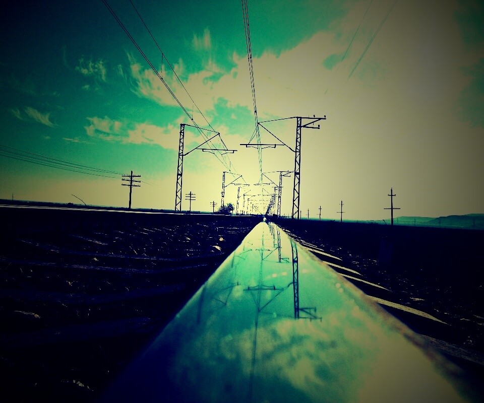 Фото вдоль железной дороги обои