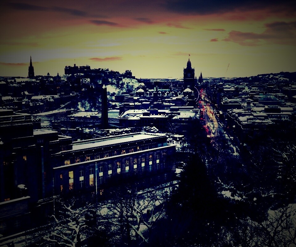 Вид на Эдинбург обои
