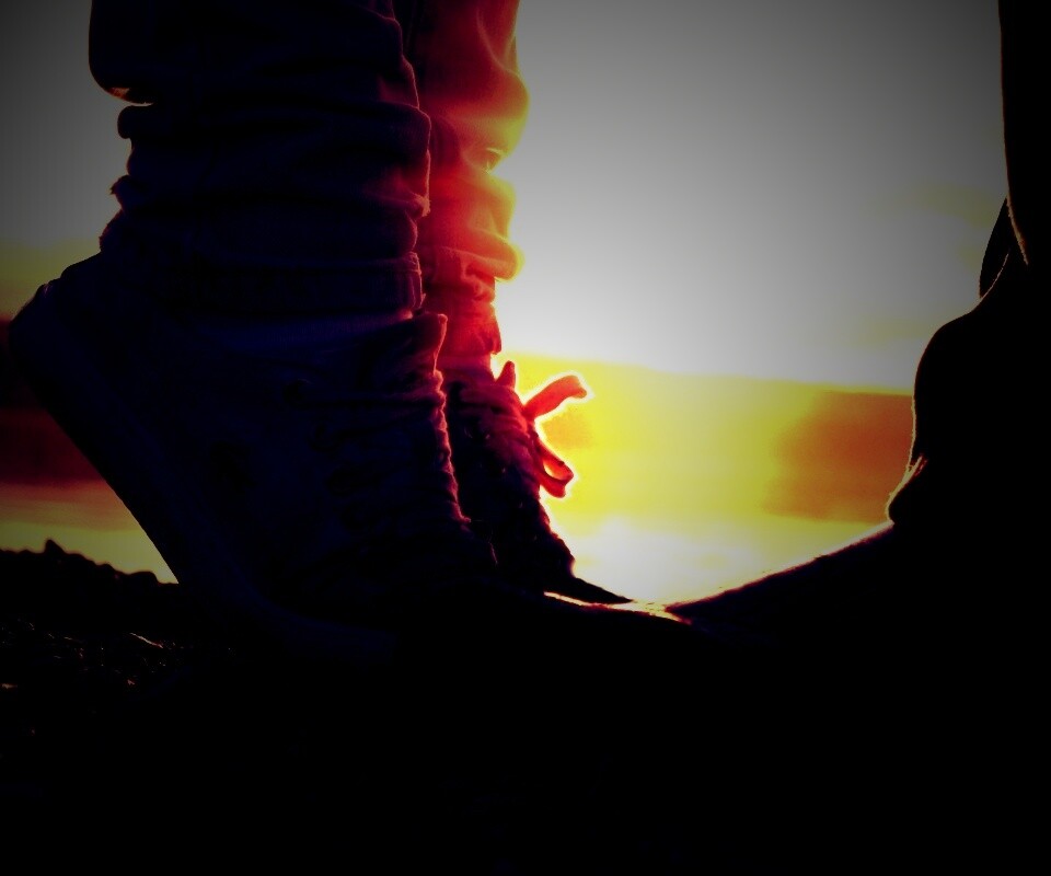 Поцелуй на цыпочках обои