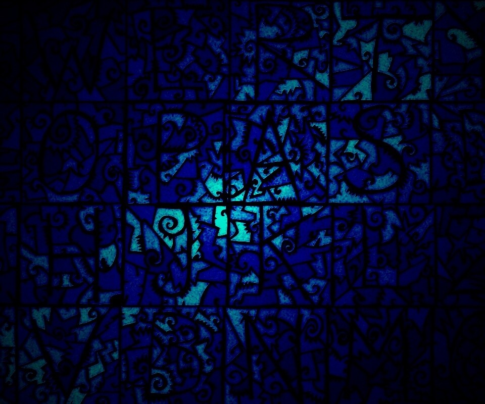Витражные буквы обои