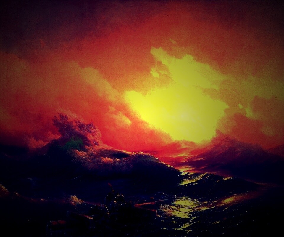 Айвазовский: Девятый вал обои