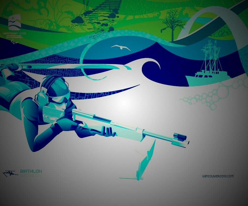 Олимпиада в Ванкувере 2010: Биатлон обои