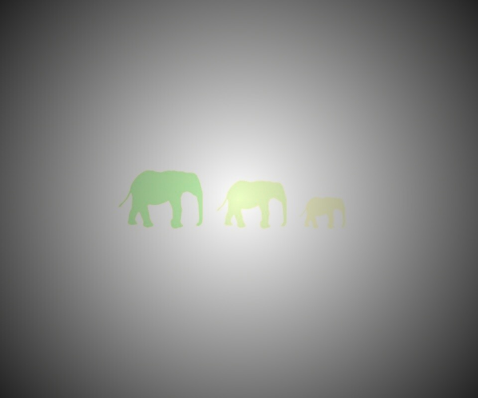 Вереница слонов обои