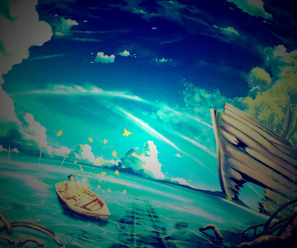 В лодке обои