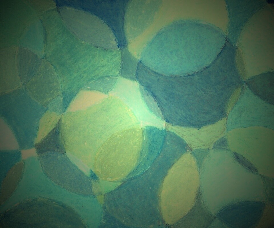 Голубые круги обои