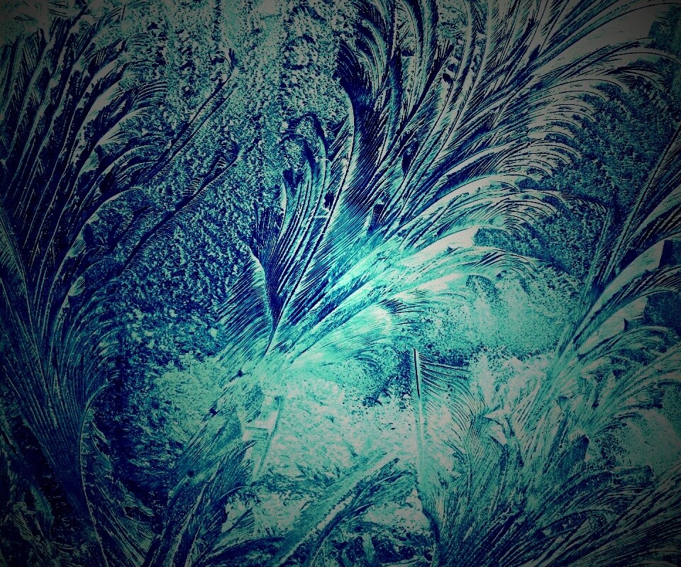 Зимние узоры обои