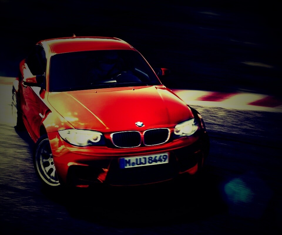 BMW M1 в заносе на треке обои