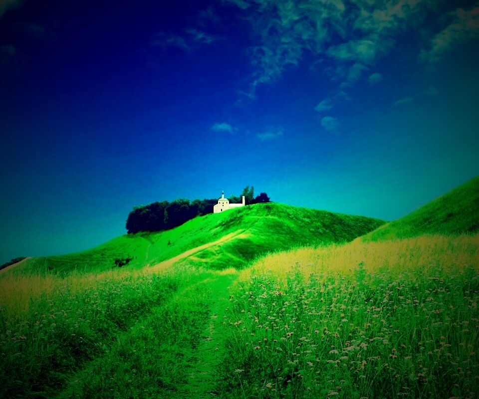 Летние холмы обои