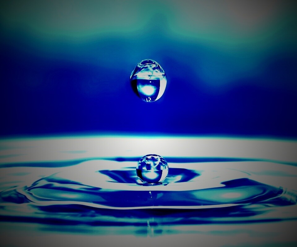 Капля воды обои