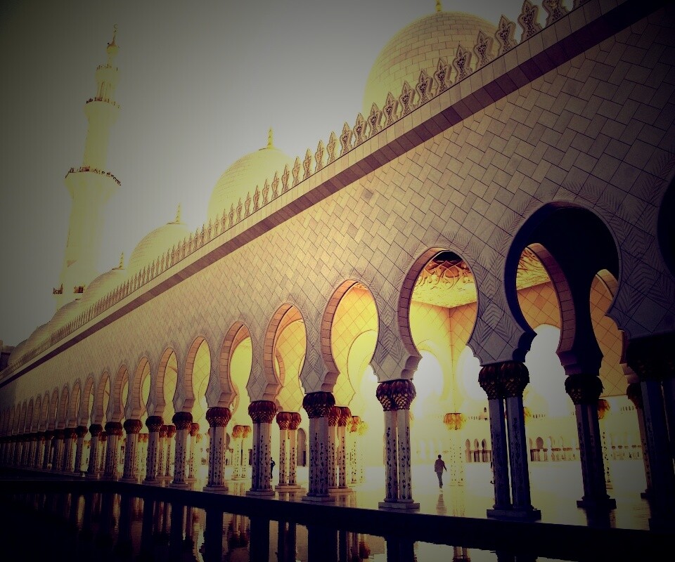 Мечеть шейха в Абу-Даби обои