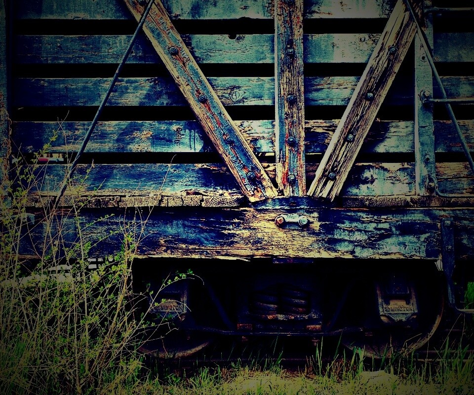 Старый грузовой вагон обои