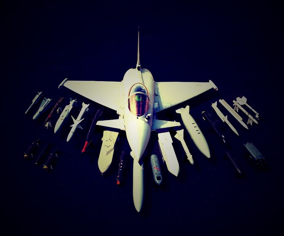 Истребитель и состовляющие обои