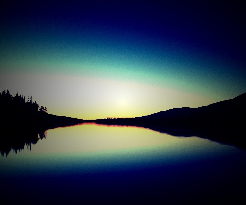 Гладкое озеро обои