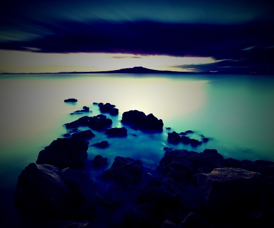 Озеро в тумане обои