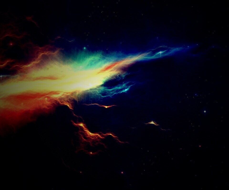 Туманность в глубинах космоса обои