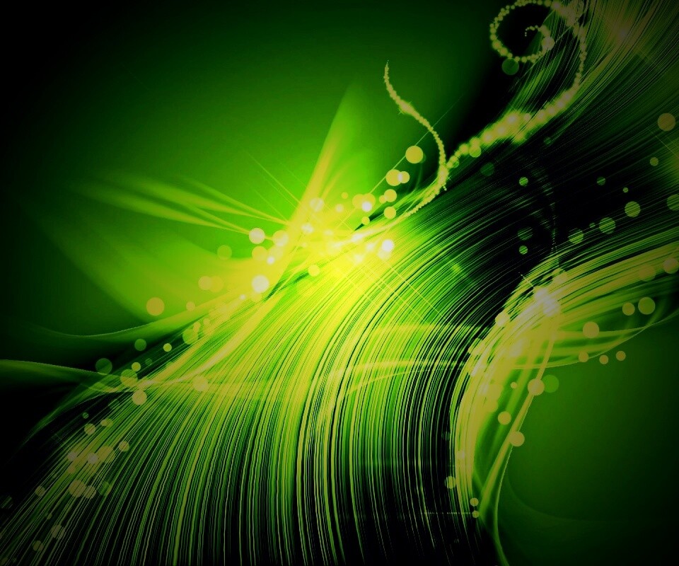 Зеленый вихрь обои