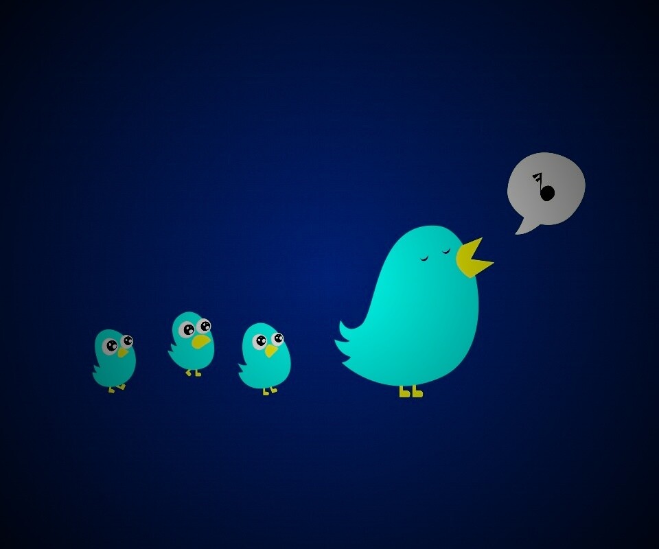 Поющая птица обои