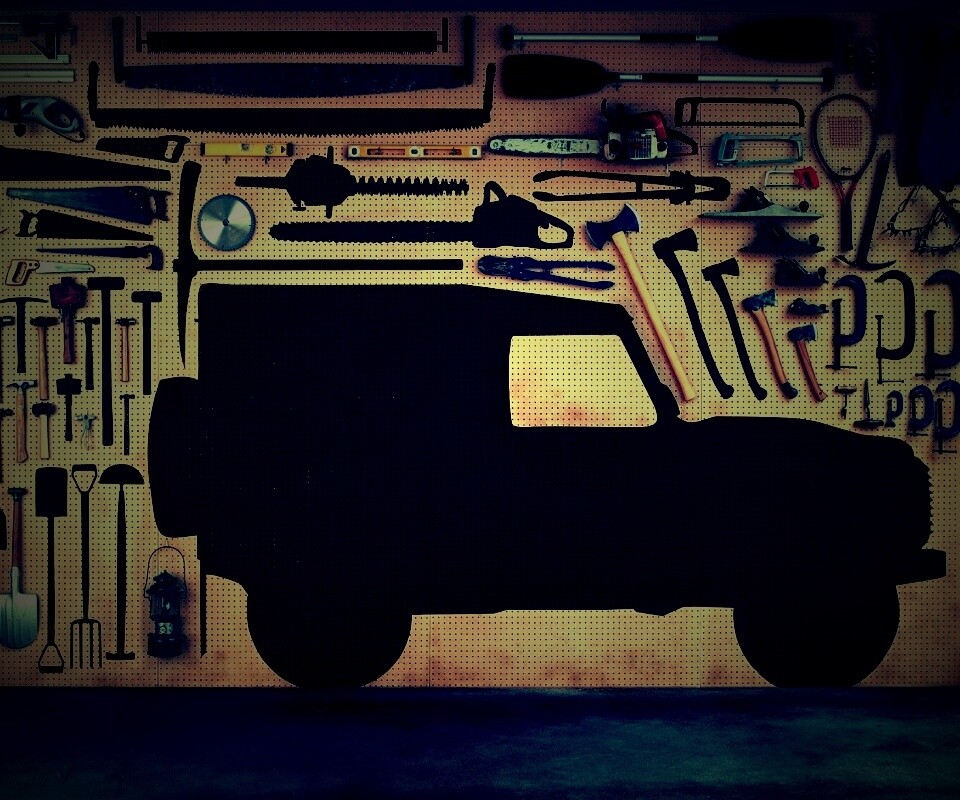 Типичный гараж обои