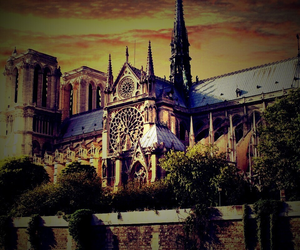 Собор парижской Богоматери обои