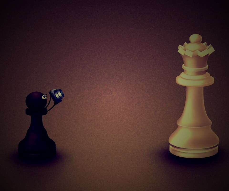 Пешка фотографирует короля обои