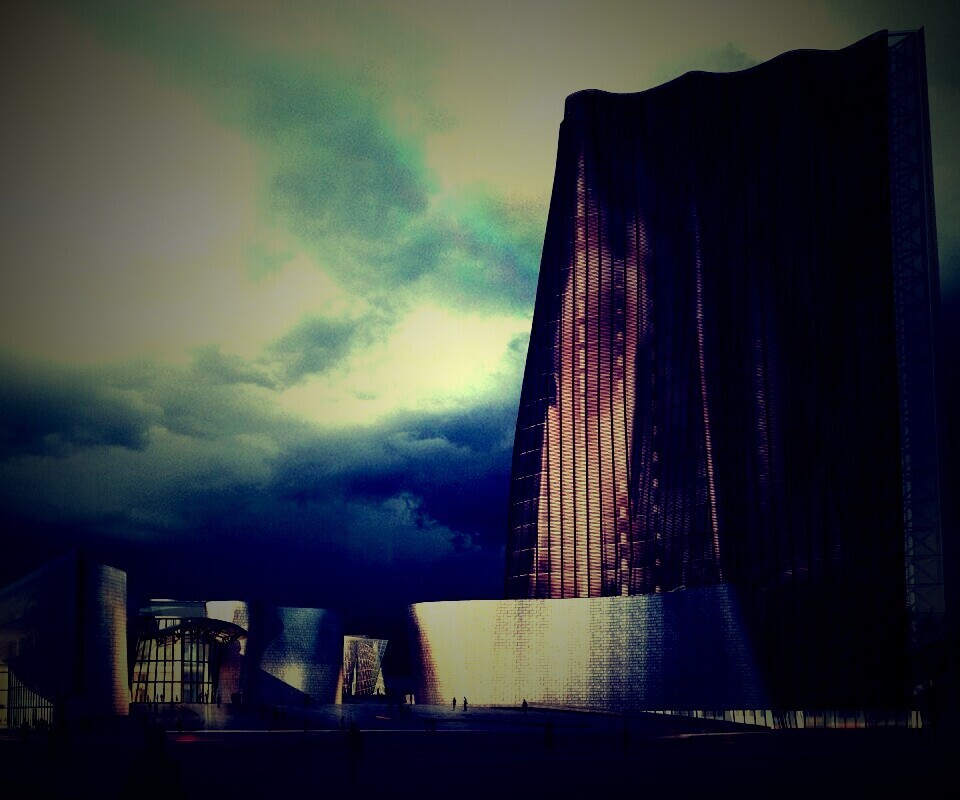 Здание обои